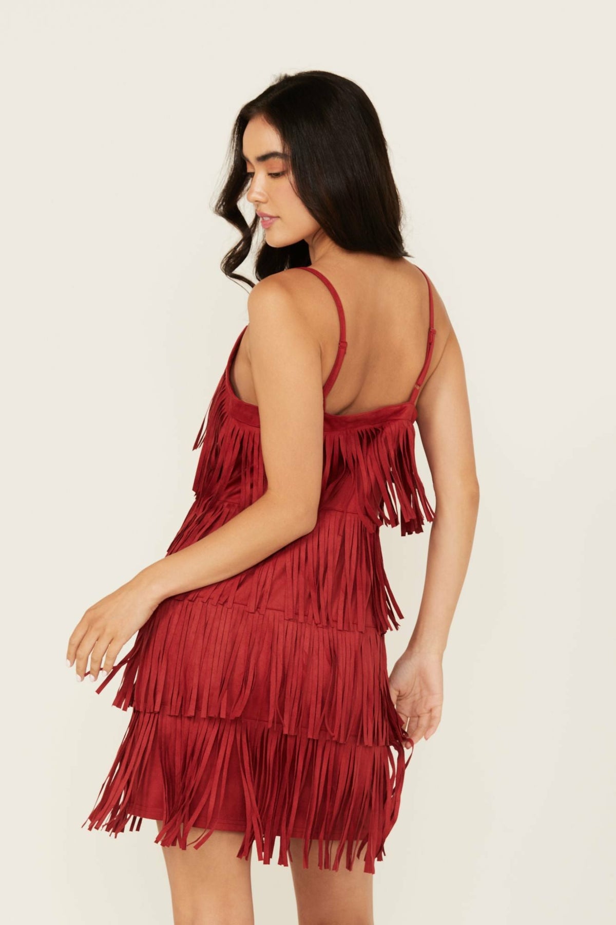 Women Brixworth Red Fringe Festival Dress | Idyllwind