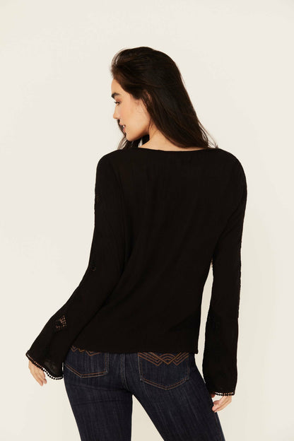 Women Sharondale Embroidered Long Sleeve Button-Down Shirt | Idyllwind