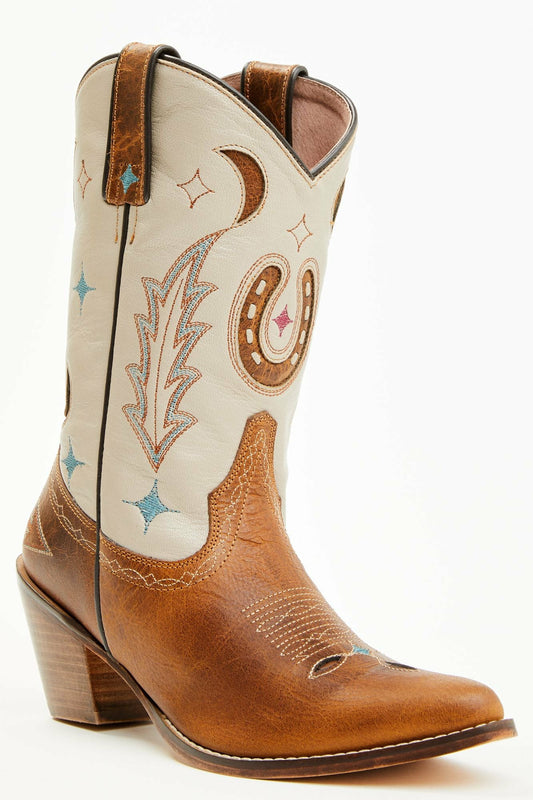 Women Get Lucky Tan Western Boots - Round Toe | Idyllwind