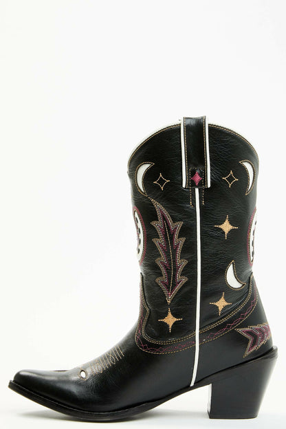Women Get Lucky Black Western Boots - Round Toe | Idyllwind
