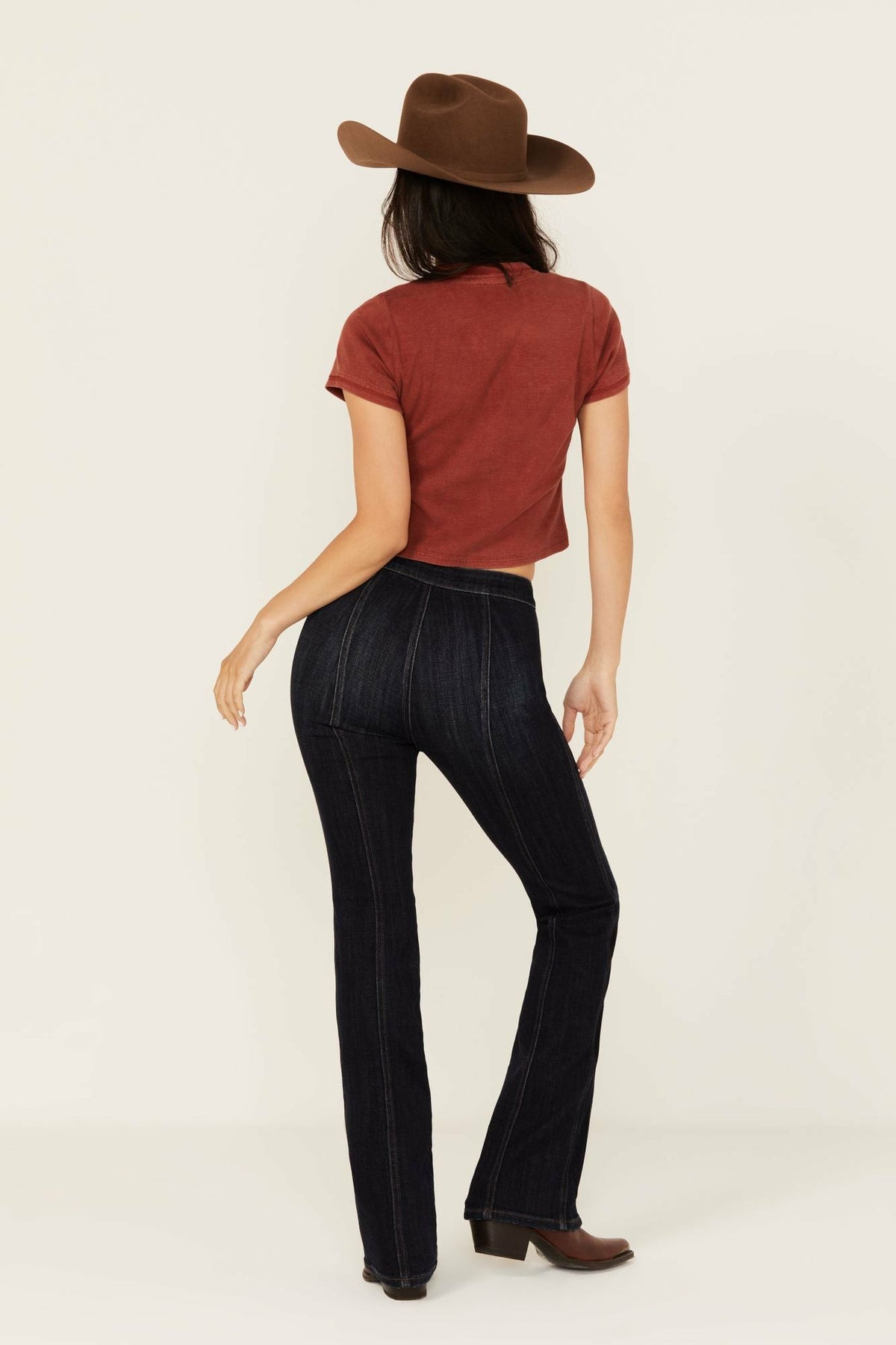Women Fontana Dark Wash Legend High Rise Bootcut Comfort Stretch Denim Jeans | Idyllwind