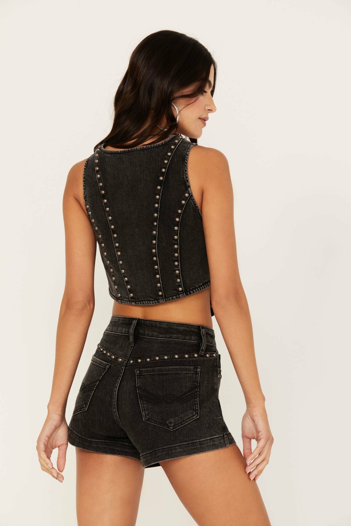 Women Delrose Drive Studded Denim Vest | Idyllwind