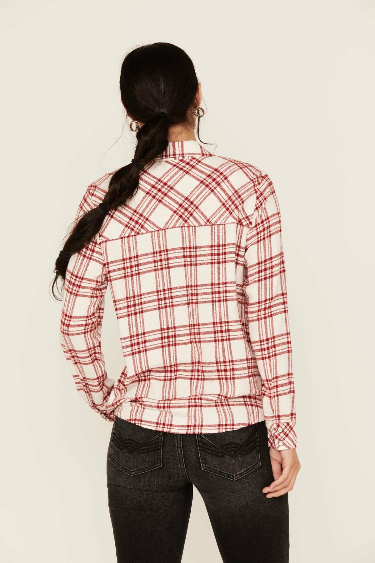 Women Anna Featherlight Plaid Print Long Sleeve Pearl Snap Western Shirt | Idyllwind