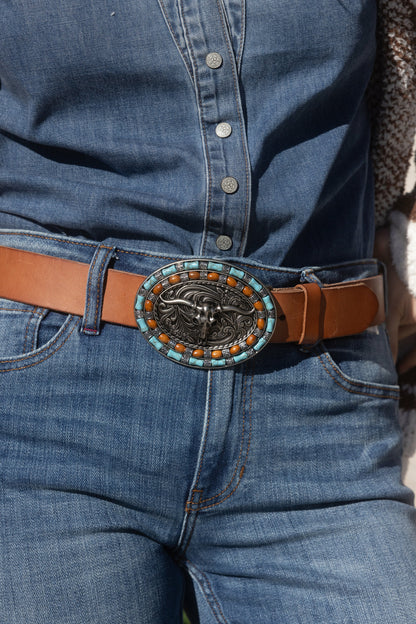 Women Longhorn Buckle Belt | Idyllwind