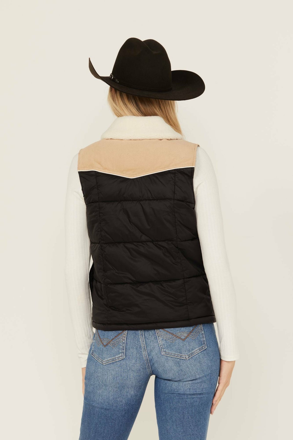 Women Color Block Puffer Vest | Idyllwind