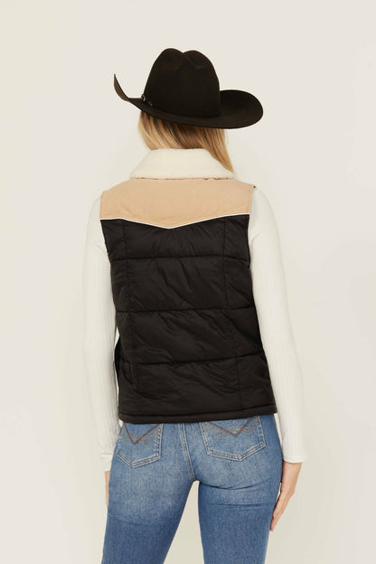 Women Color Block Puffer Vest | Idyllwind