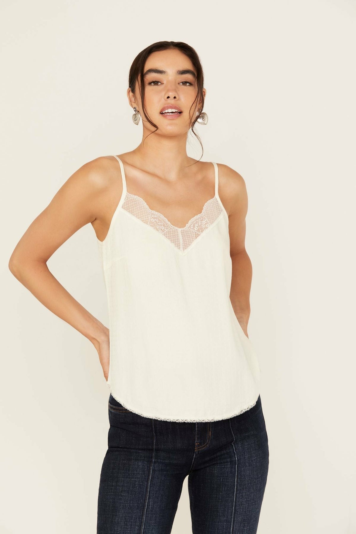 Women Randa Lace Trim Cami | Idyllwind