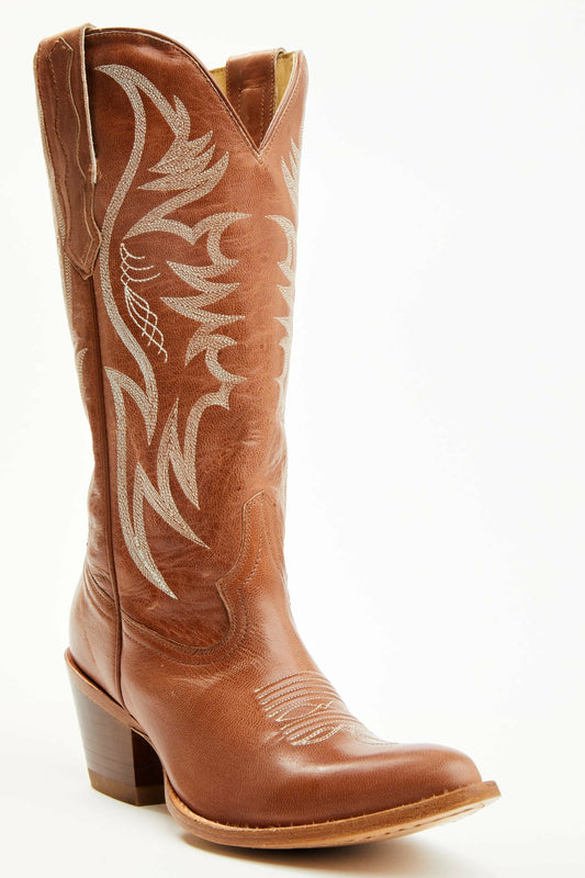 Women Charmed Life Tobacco Leather Western Boots - Round Toe | Idyllwind