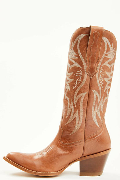 Women Charmed Life Tobacco Leather Western Boots - Round Toe | Idyllwind