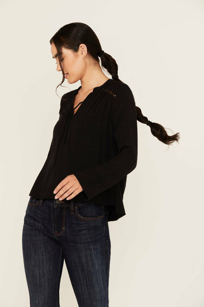 Women Buckeye Jacquard Long Sleeve Top | Idyllwind