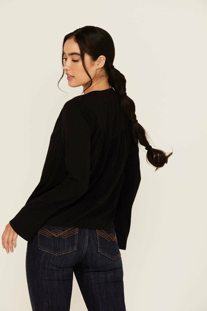 Women Buckeye Jacquard Long Sleeve Top | Idyllwind