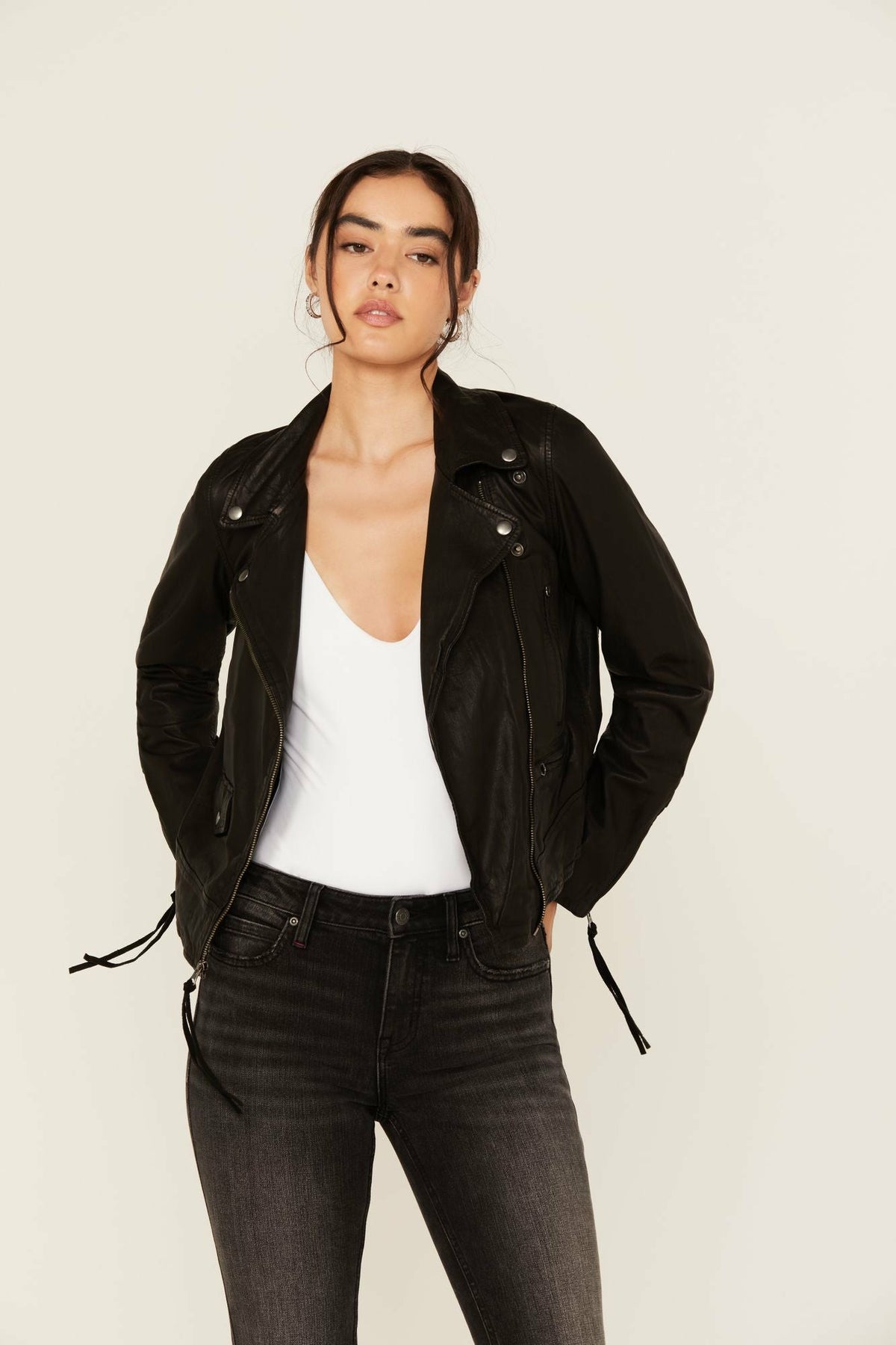Women Ashton Leather Moto Jacket | Idyllwind