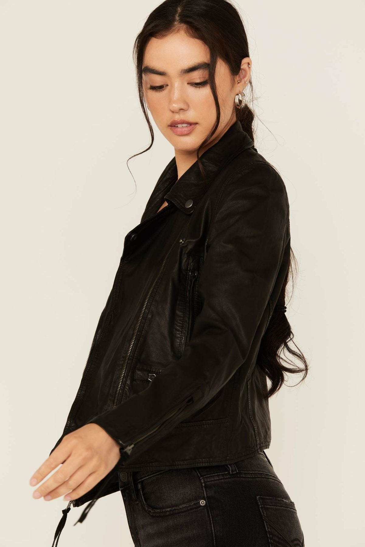 Women Ashton Leather Moto Jacket | Idyllwind