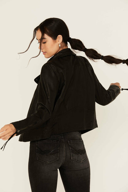 Women Ashton Leather Moto Jacket | Idyllwind