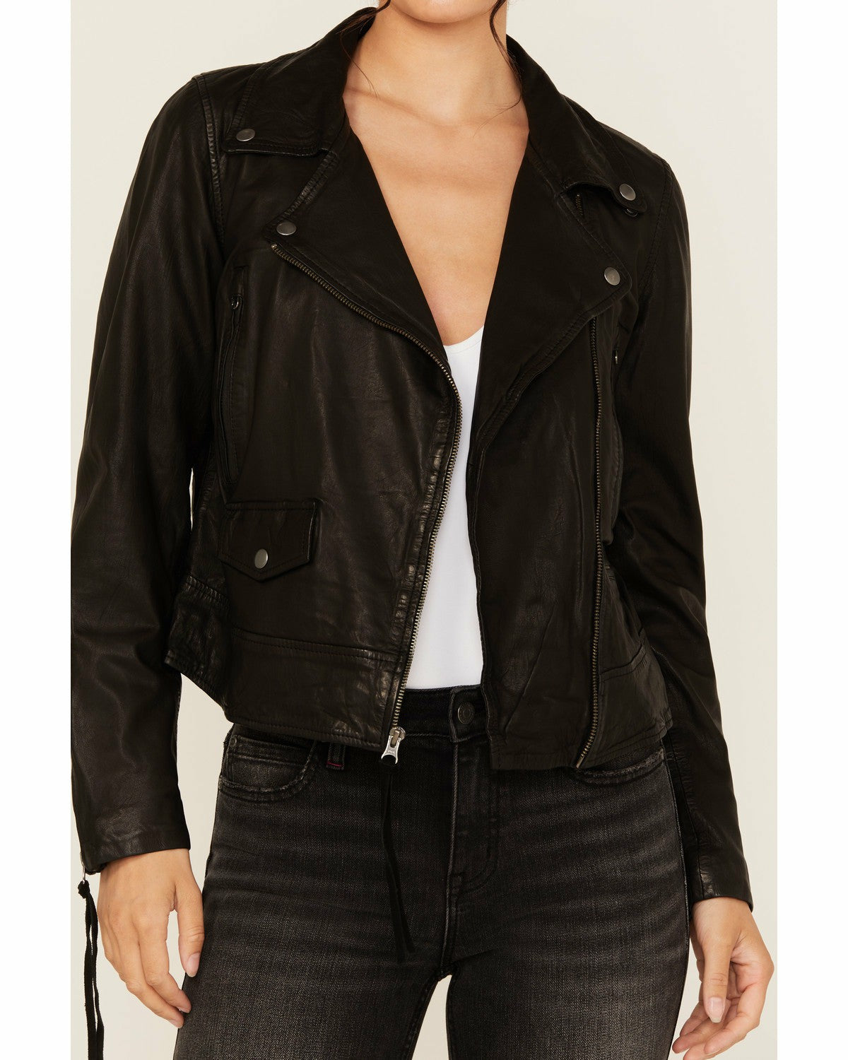 Women Ashton Leather Moto Jacket | Idyllwind