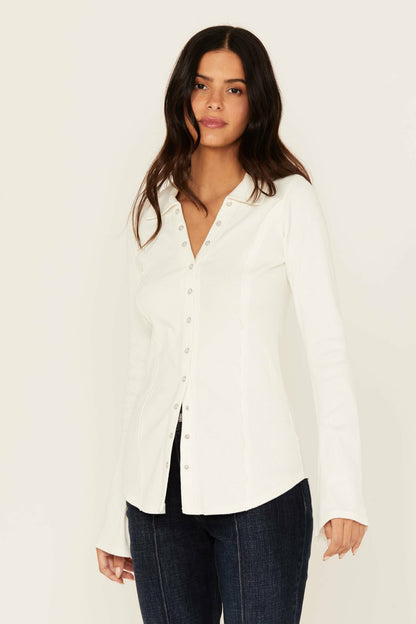 Women Ravenwood Solid Long Sleeve Snap Shirt | Idyllwind