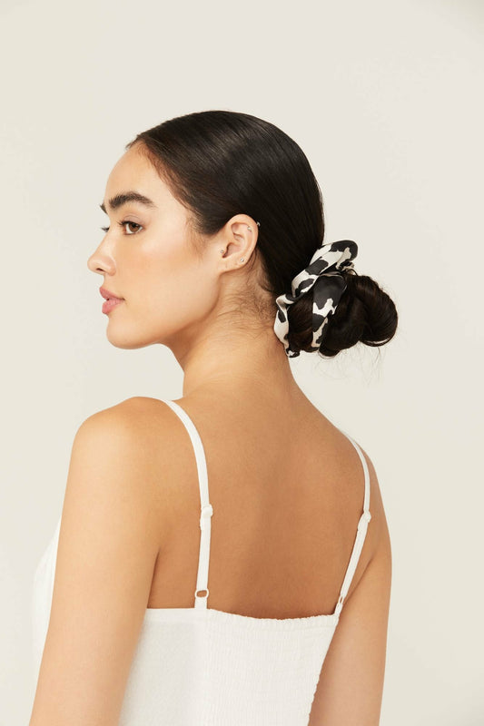 Women Palmetto Cow Print Oversized Scrunchie Set - 2 Piece | Idyllwind
