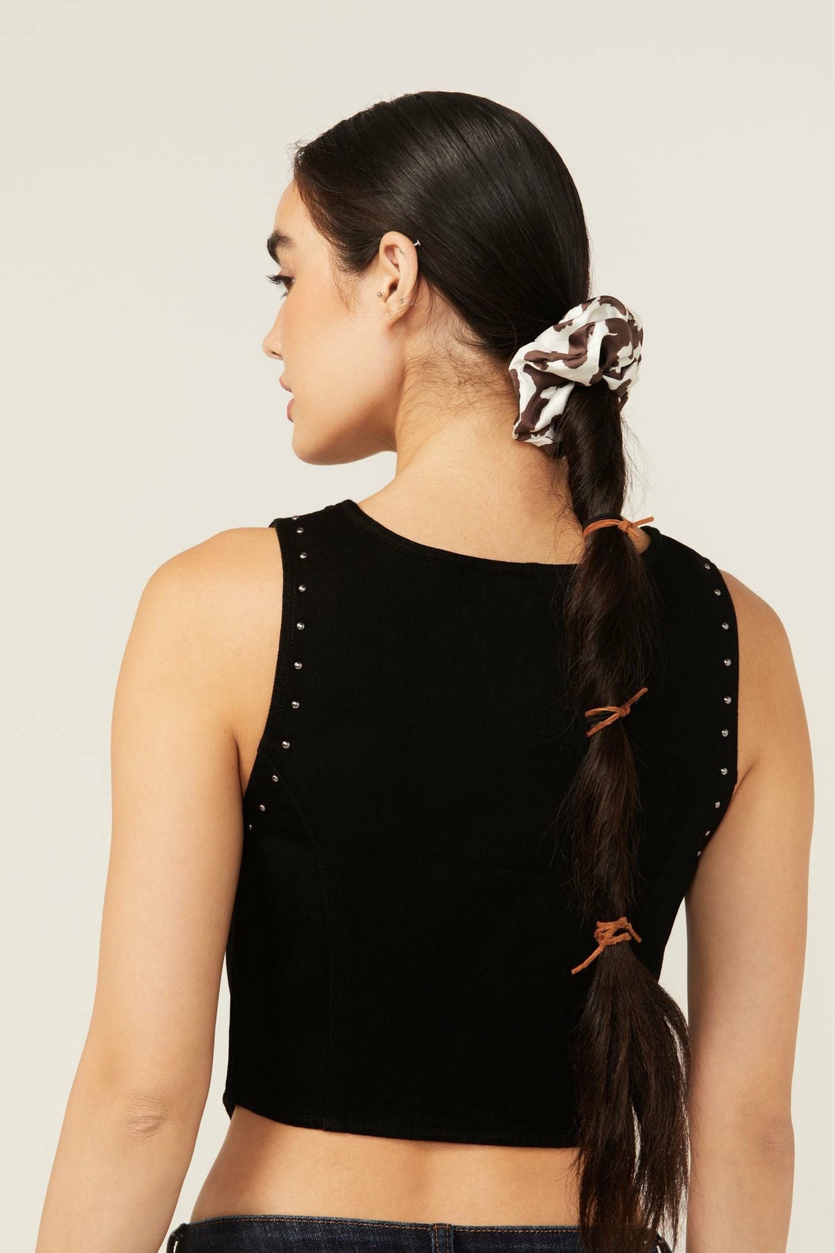 Women Palmetto Cow Print Oversized Scrunchie Set - 2 Piece | Idyllwind