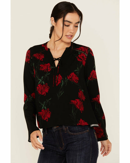 Women Libbel Rose Print Long Sleeve Top | Idyllwind
