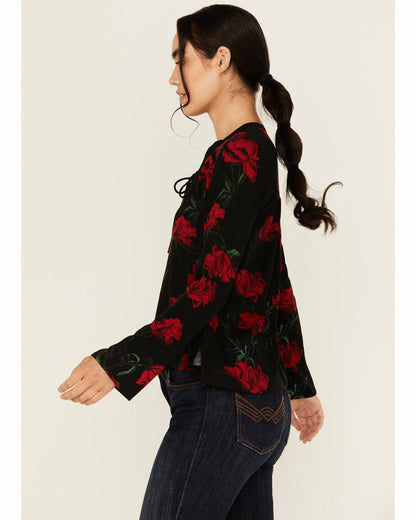 Women Libbel Rose Print Long Sleeve Top | Idyllwind