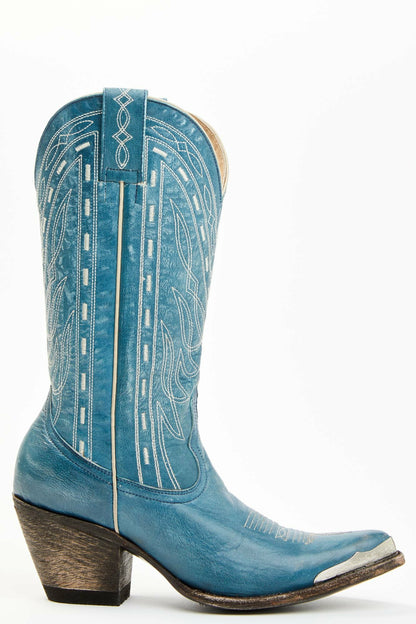 Women Retro Rock Teal Western Boots - Round Toe | Idyllwind