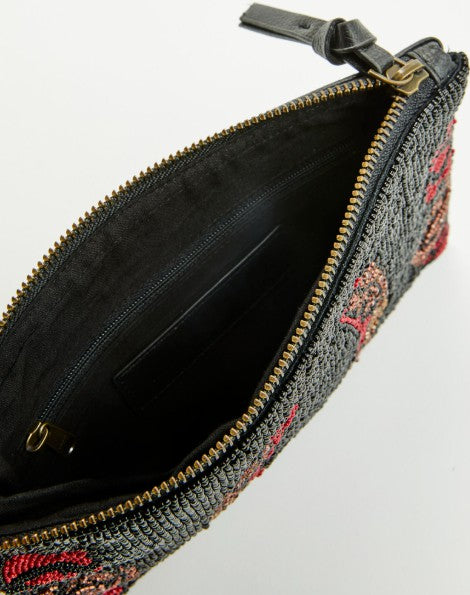 Women Rose Seed Bead Wristlet Clutch | Idyllwind