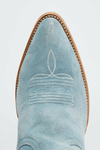 Women Charmed Life Blue Suede Western Boots - Round Toe | Idyllwind