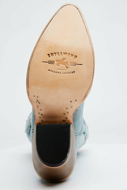 Women Charmed Life Blue Suede Western Boots - Round Toe | Idyllwind