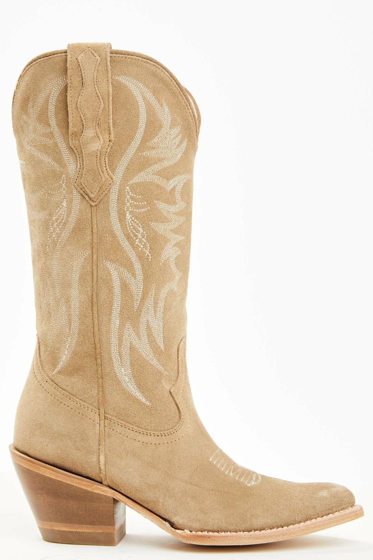 Women Charmed Life Tan Suede Western Boots - Round Toe | Idyllwind