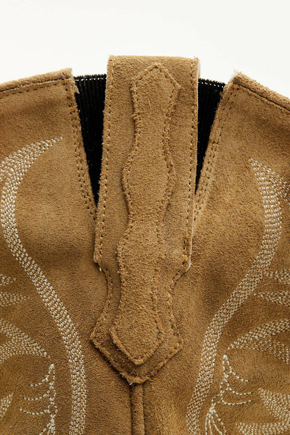 Women Charmed Life Tan Suede Western Boots - Round Toe | Idyllwind