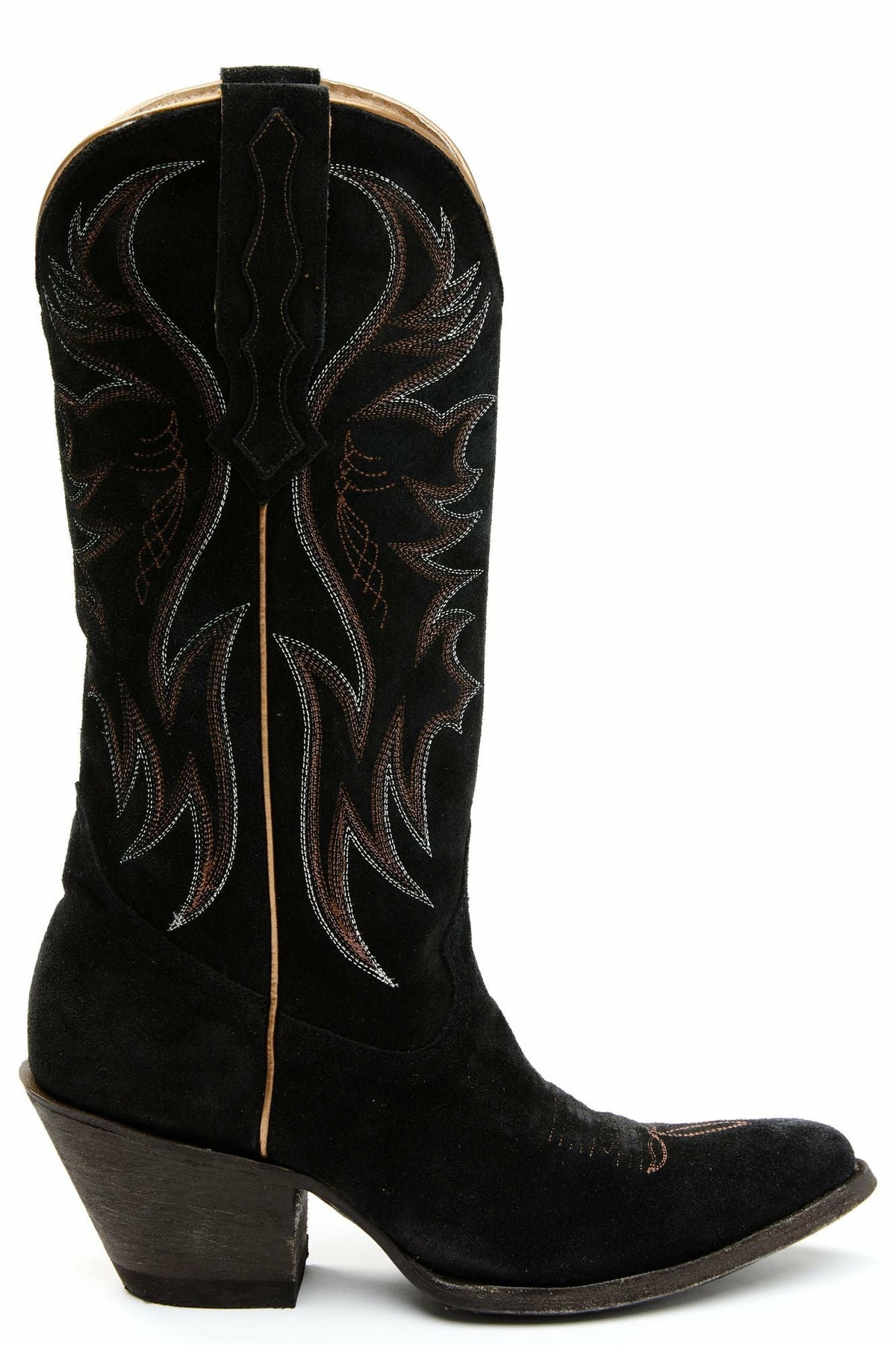 Women Charmed Life Black Suede Western Boots - Round Toe | Idyllwind