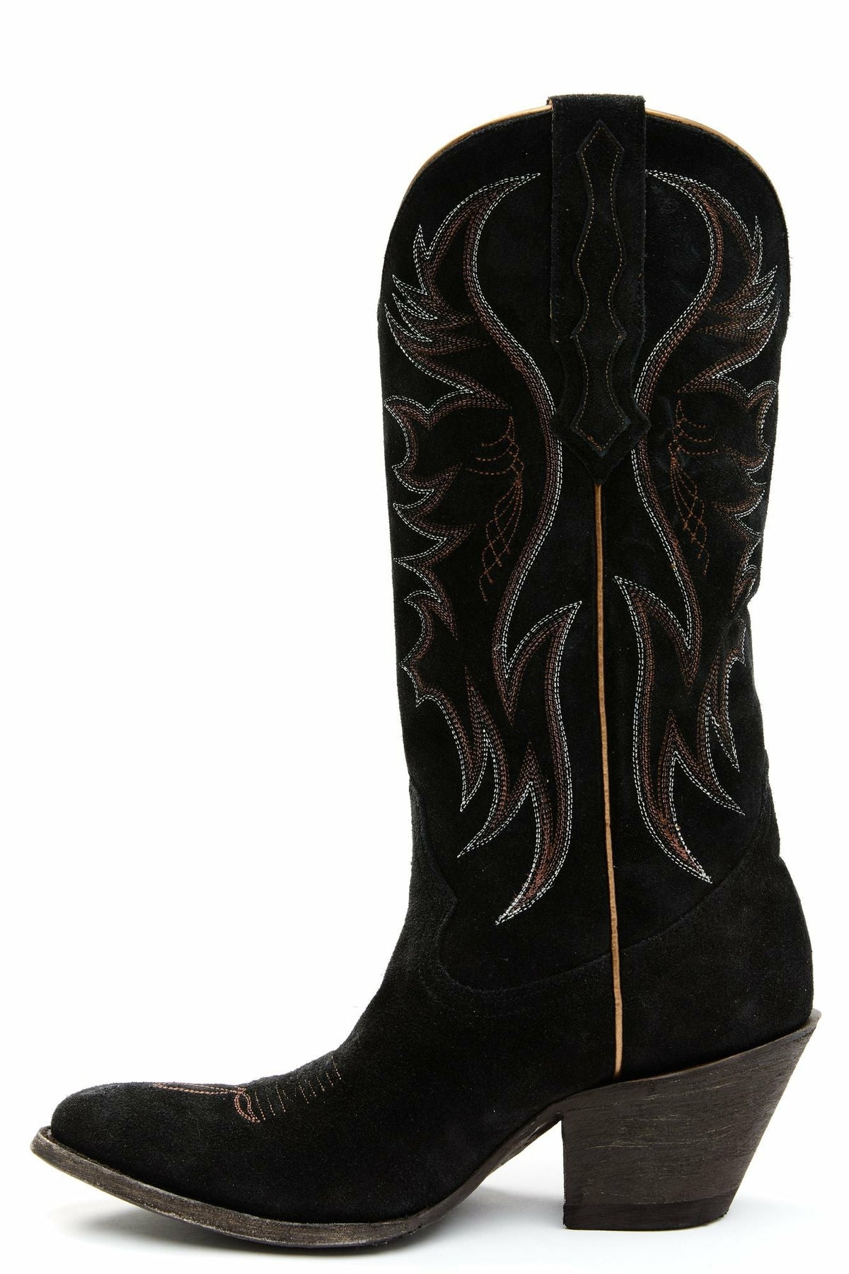 Women Charmed Life Black Suede Western Boots - Round Toe | Idyllwind