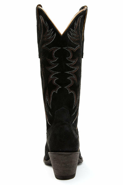 Women Charmed Life Black Suede Western Boots - Round Toe | Idyllwind