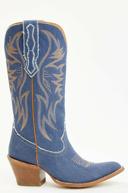 Women Charmed Life Denim Western Boots - Round Toe | Idyllwind