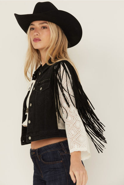 Women Studded Fringe Vest | Idyllwind