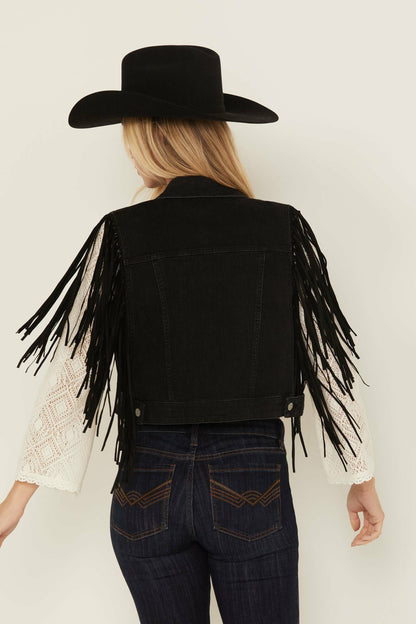 Women Studded Fringe Vest | Idyllwind