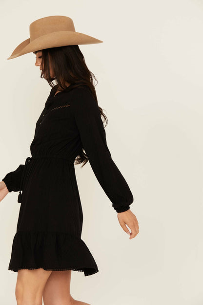 Women Fitzpatrick Solid Long Sleeve Mini Dress | Idyllwind