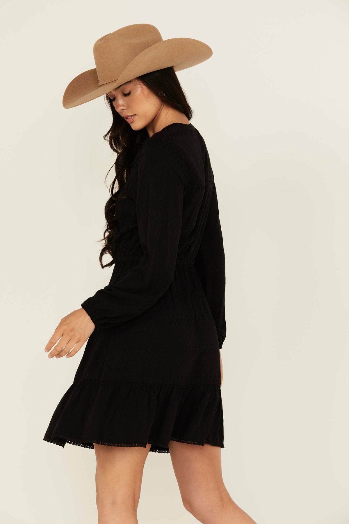 Women Fitzpatrick Solid Long Sleeve Mini Dress | Idyllwind