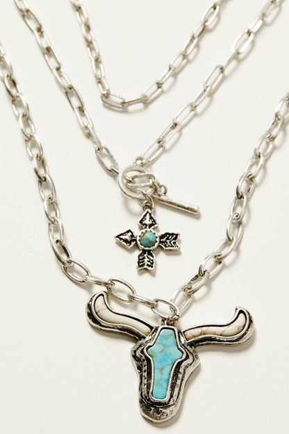 Women Shenandoah Steerhead Necklace | Idyllwind