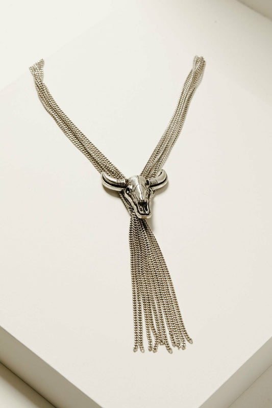 Women Broadway Chain Fringe Necklace | Idyllwind
