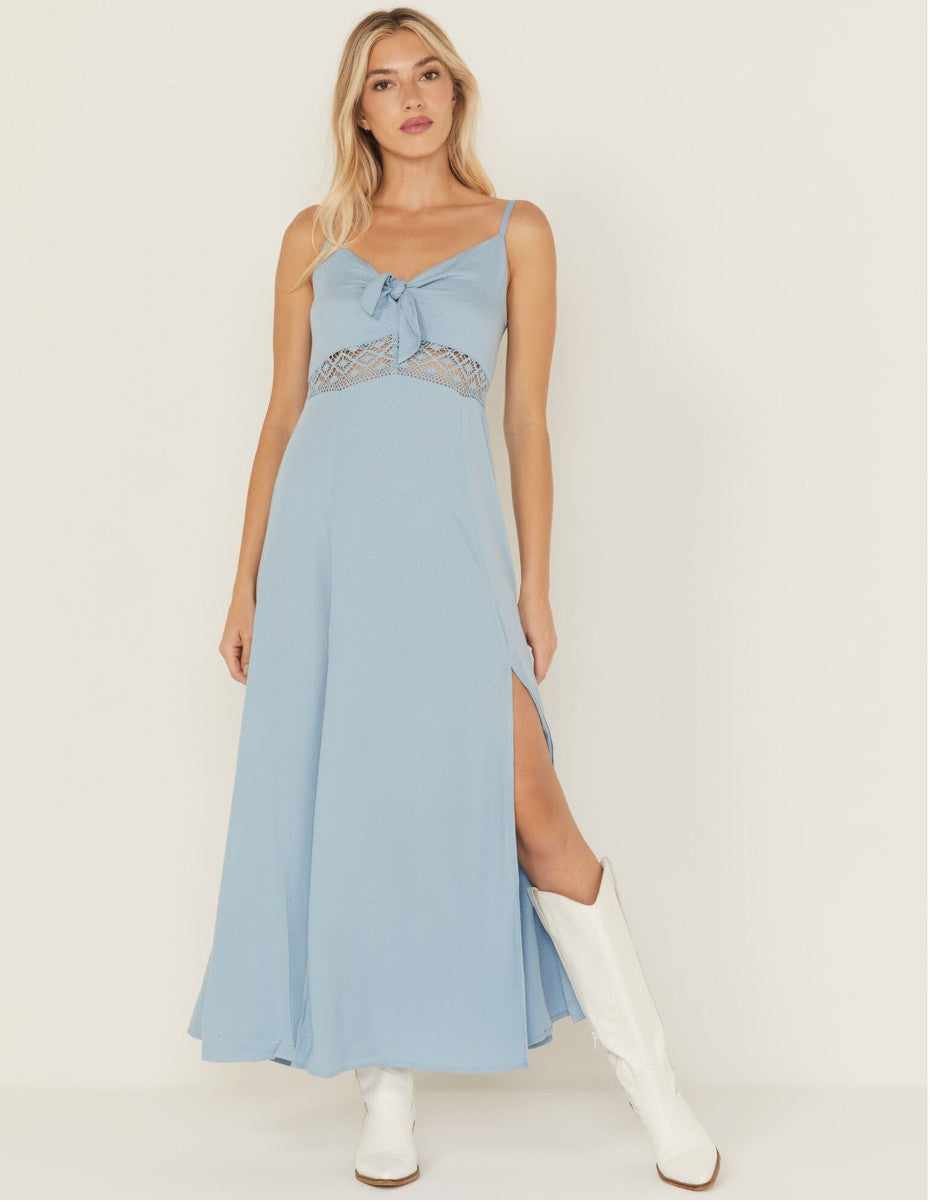 Women Wisteria Tie Front Sleeveless Maxi Dress | Idyllwind