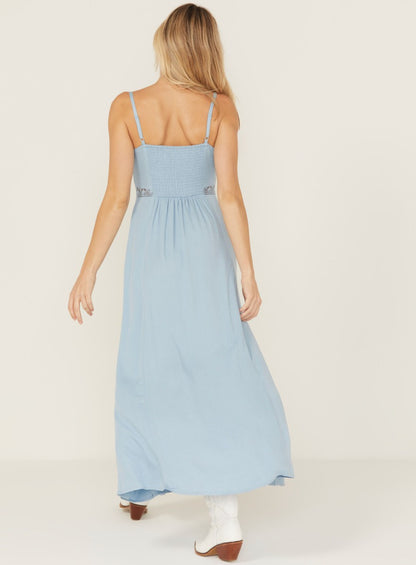 Women Wisteria Tie Front Sleeveless Maxi Dress | Idyllwind