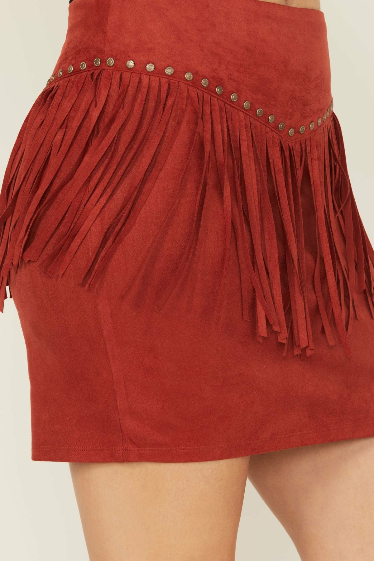 Women Wylie Studded Fringe Faux Suede Mini Skirt | Idyllwind