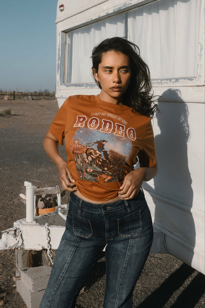 Women I Left My Heart At The Rodeo Embellished Short Sleeve Graphic Tee | Idyllwind