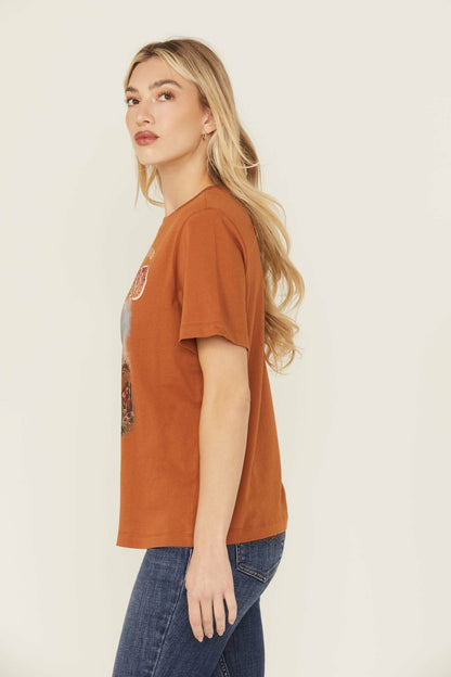 Women I Left My Heart At The Rodeo Embellished Short Sleeve Graphic Tee | Idyllwind