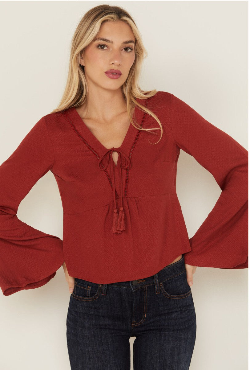 Women Cedar Lace-Up Top | Idyllwind
