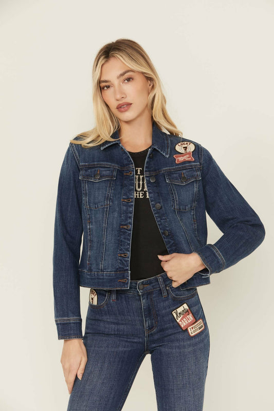 Women Ellwood Patch Denim Trucker Jacket | Idyllwind