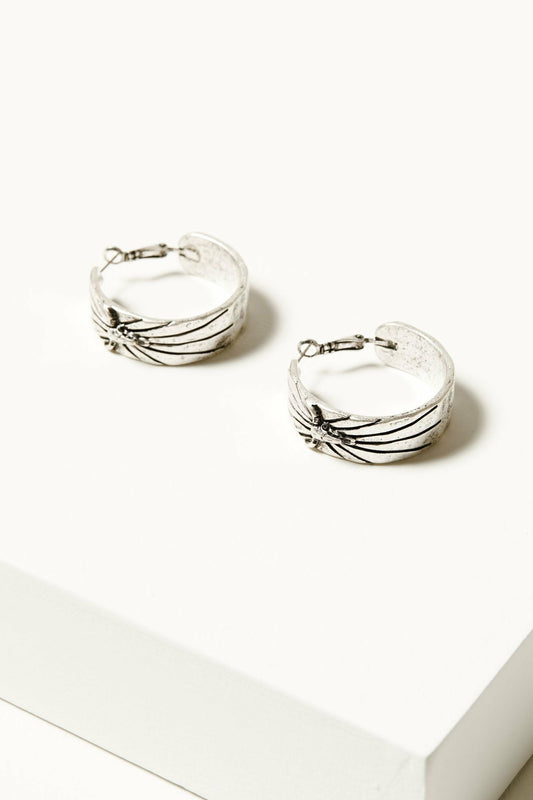 Women Austin Steer Head Hoop Earrings | Idyllwind