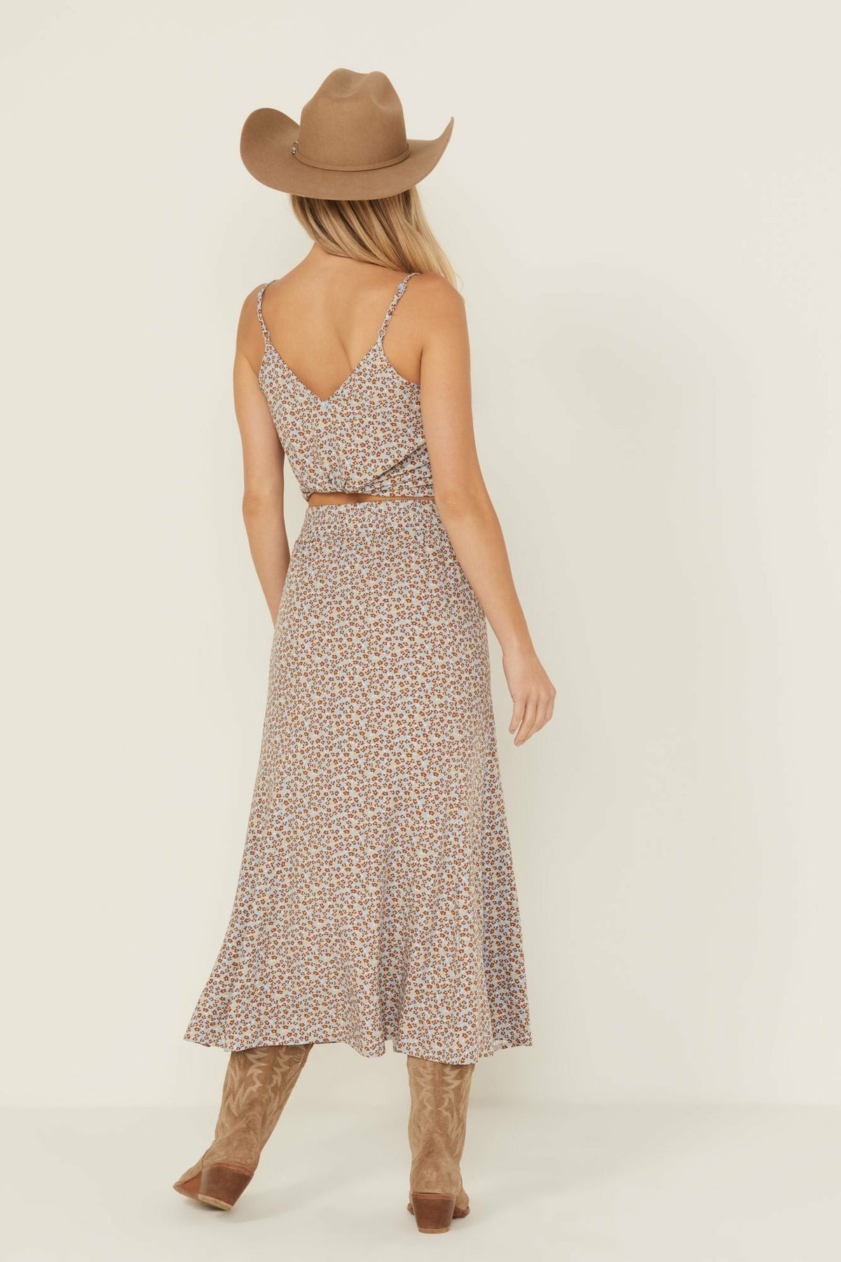 Women Richardson Floral Print Button Front Midi Skirt | Idyllwind