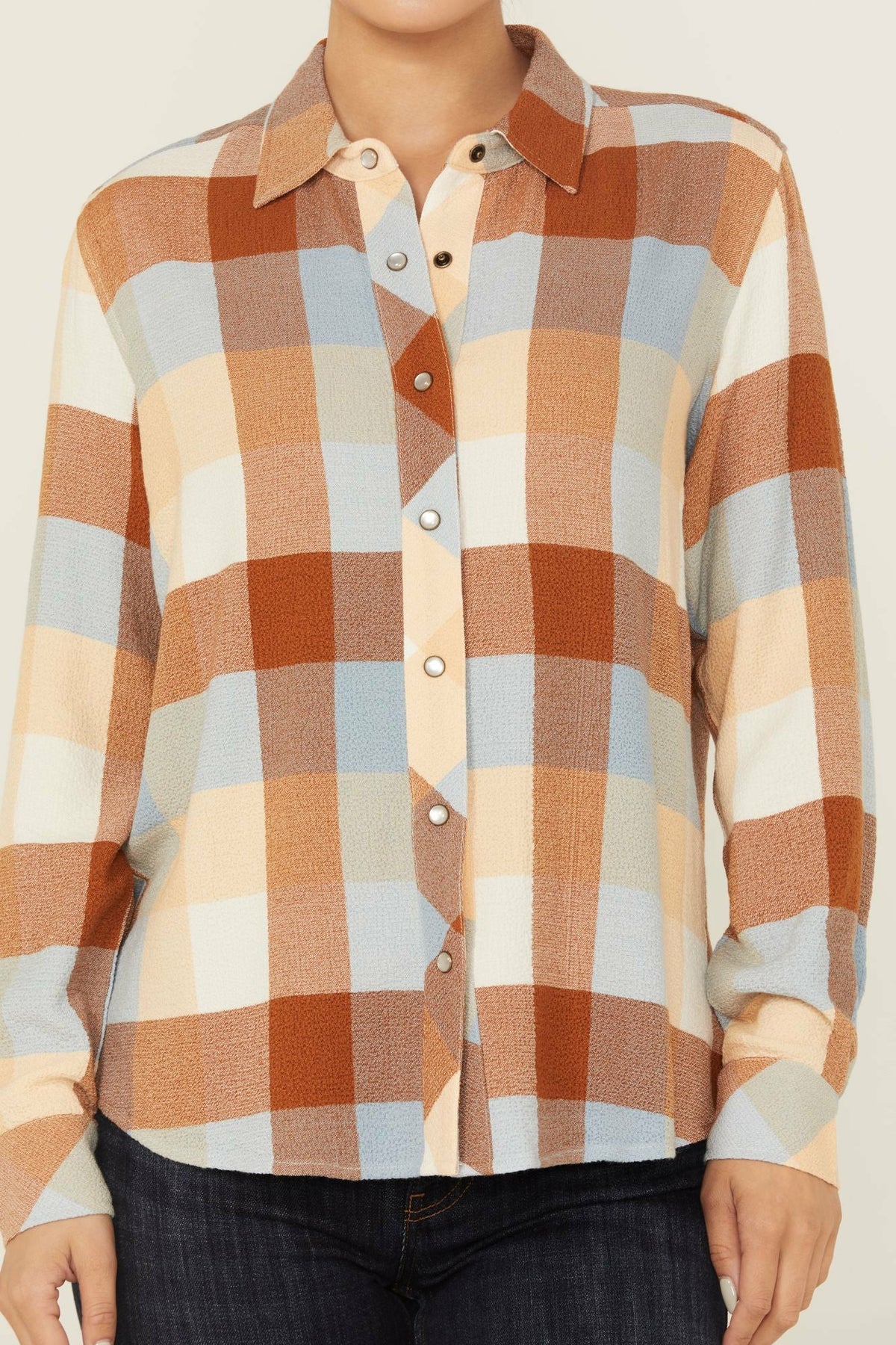 Women Coppell Plaid Print Long Sleeve Snap Western Shirt | Idyllwind
